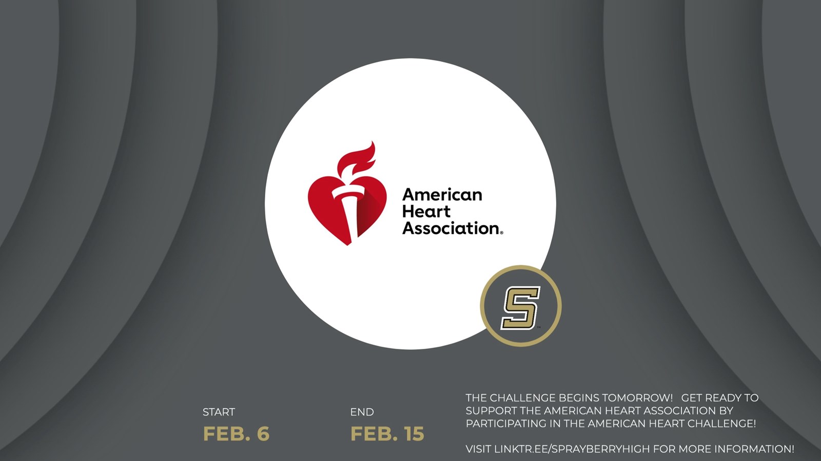 American Heart Association Challenge | Sprayberry High School | February 6-15, 2023